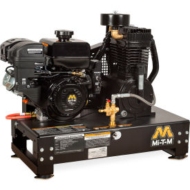 Mi-T-M® Base Mount Air Compressor 300cc Mi-T-M OHV Recoil Start AM2-SM09-B