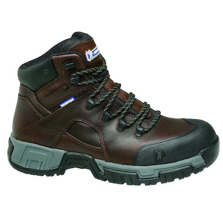 Men's Waterproof Work Boot, 10 W, Steel Toe, 6 in H, Brown, XHY662 MPN:XHY662