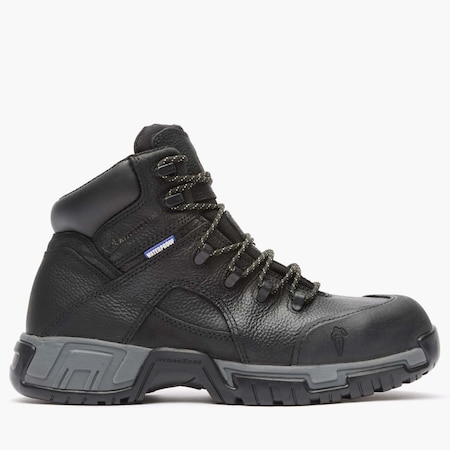 Men's Work Boot, 13 M, Steel Toe, 6 in H, Black, XHY866 MPN:XHY866