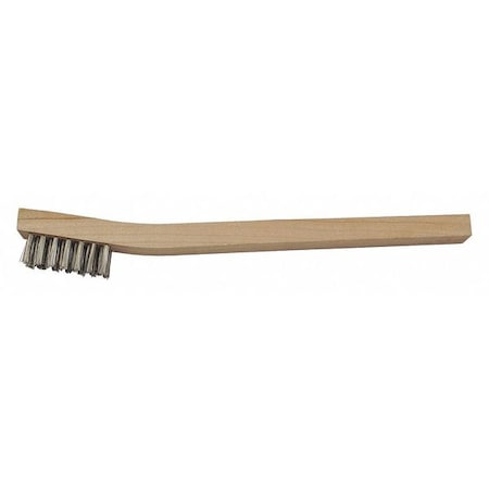 5/8 in W Scratch Brush, Stiff, 1 1/2 in L Brush, Gray, Wood, 7 3/4 in L Overall MPN:30SSG-12