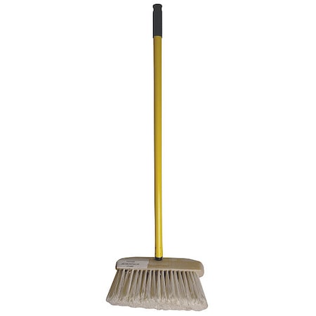 4 1/4 in W Car Wash Brush, 31 in L Handle, 5 in L Brush, White, Plastic, Pleated Steel MPN:SR53303