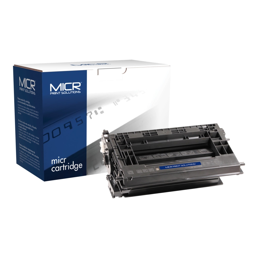 MICR Print Solutions Remanufactured Black MICR Toner Cartridge Replacement For HP 37A, MCR37AM MPN:MCR37AM