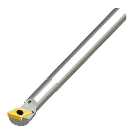 Indexable Boring Bar, A05H SDQCR 2, 4 in L, High Speed Steel, 80 Degrees Diamond Insert Shape MPN:20-0901