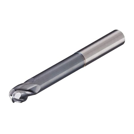 Carbide End Mill, Dia 1/4 In, Cut L 1/2 In MPN:BLR-250-2X