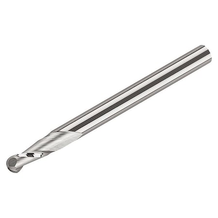 Ball End Mill, Single End, 2.00mm, Carbide MPN:BMRM-020-2X