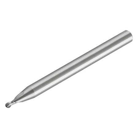 Carbide End Mill, Dia 0.021, Cut L 0.031 MPN:BMS-021-2X