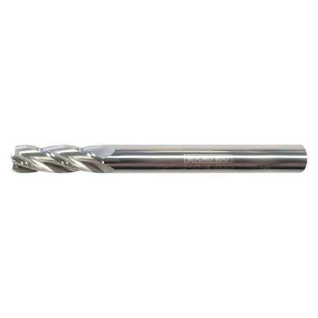 Carb End Mill, 1/32 In, 4FL, CC, AlTiN Coat MPN:GEC-031-4-005X