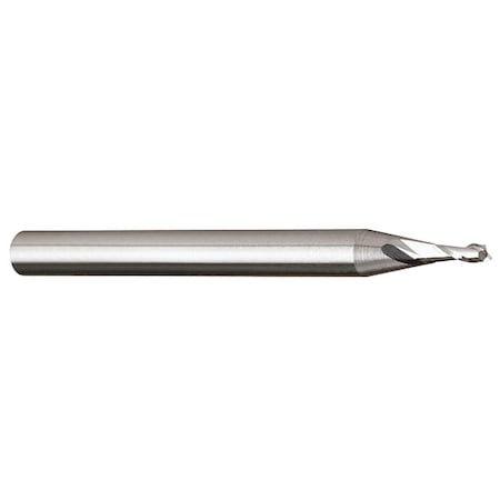 Carbide End Mill, 0.018, Cut 0.054, 2 FLT MPN:RME-018-2X