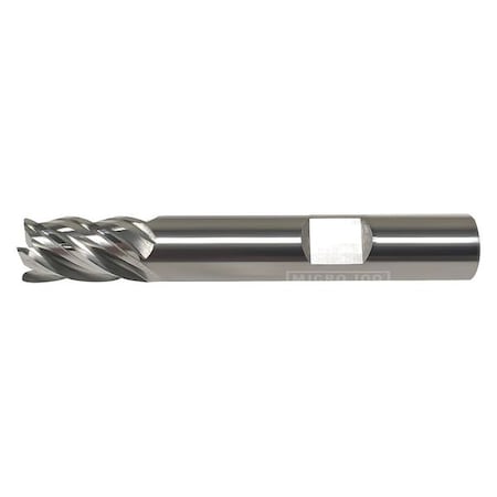 Corner Radius End Mill, Uncoated, 6
