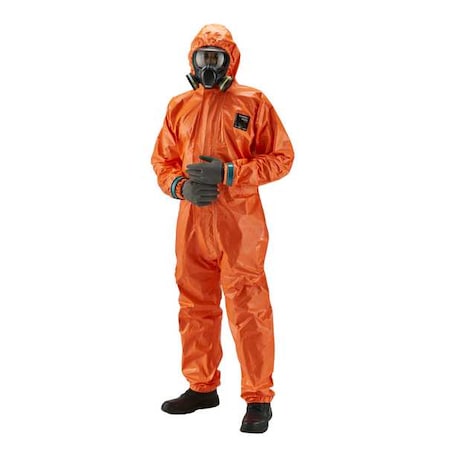 Coverall, 4XL, Org, Polyolefin MPN:68-4000CFR