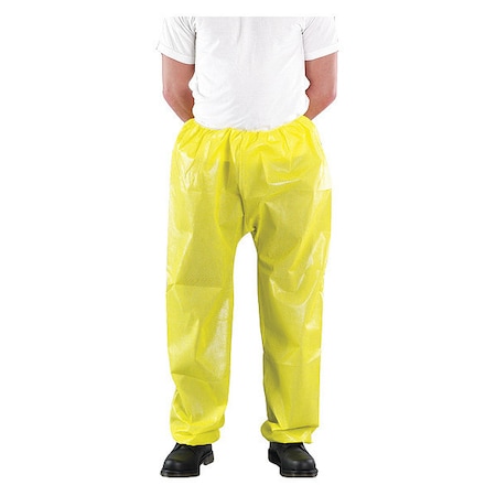 Pants, Multi-Layer Non-Woven Laminate, 80 g/sq m, Welded, Elastic Ankle, Light Duty, Yellow MPN:683000