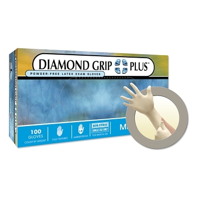 Diamond Grip Plus Pf Latex Exam Large MPN:DGP-350-L