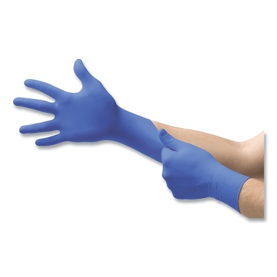12MM Blue Nitrile Pf Exam Gloves 9.5