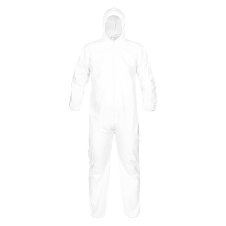 Disposable Coveralls, Hooded Coverall, L, MicroMax®, Elastic Wrist, Elastic Ankle, Serged Seam MPN:PBLTG428-LG