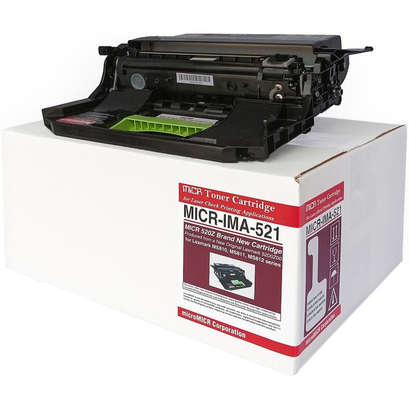 microMICR Remanufactured LEX MS810 MICR Toner Cartridge - Laser Print Technology - 1 Each - Black MPN:IMA521
