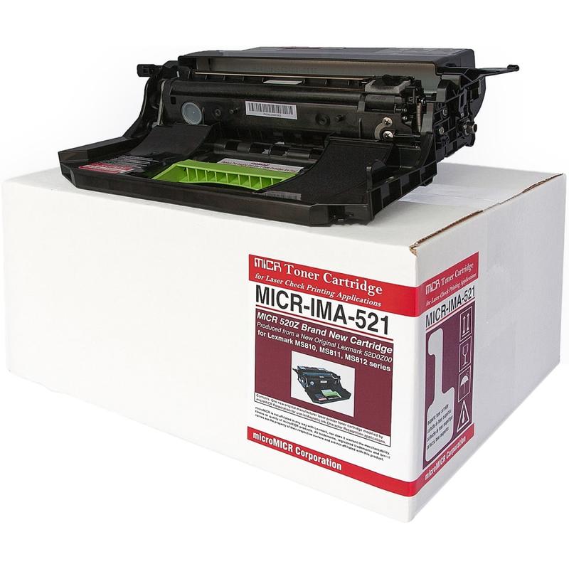 microMICR Remanufactured LEX MS810 MICR Toner Cartridge - Laser Print Technology - Black - 1 Each MPN:IMA521
