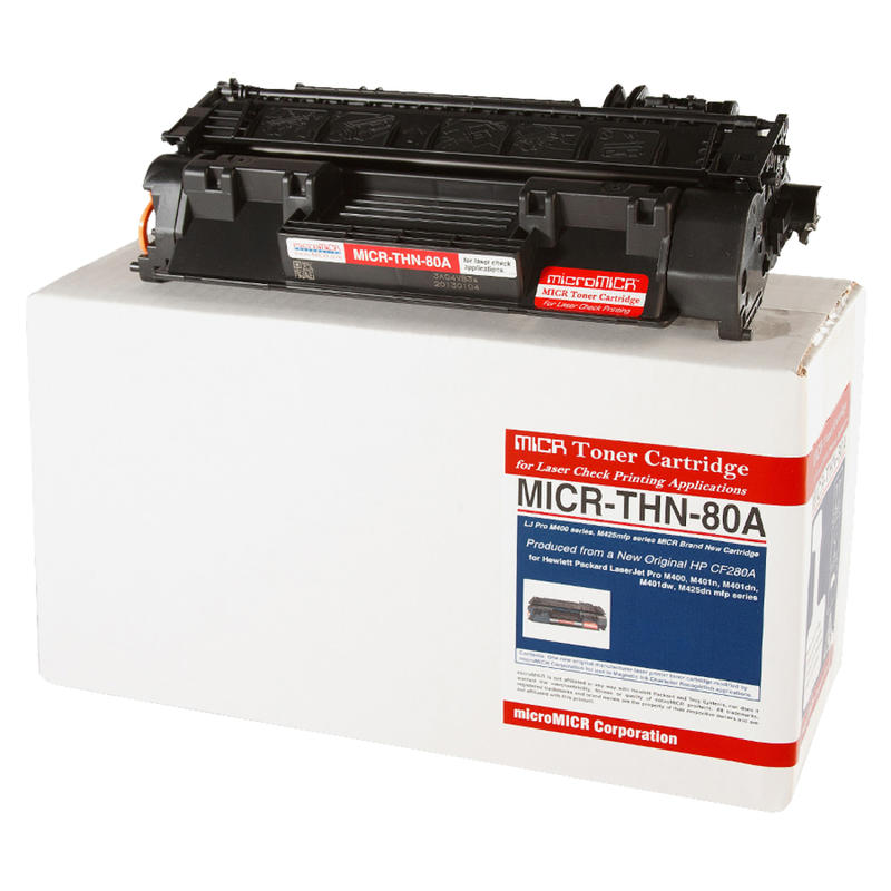MicroMICR Remanufactured Black MICR Toner Cartridge Replacement For HP CF280A, MICRTHN80A MPN:MICRTHN80A