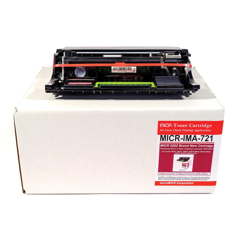 microMICR Alternative Lexmark MS321 MICR Imaging Unit - Laser Print Technology - 60000 Pages - 1 Each - Black MPN:MICRIMA721