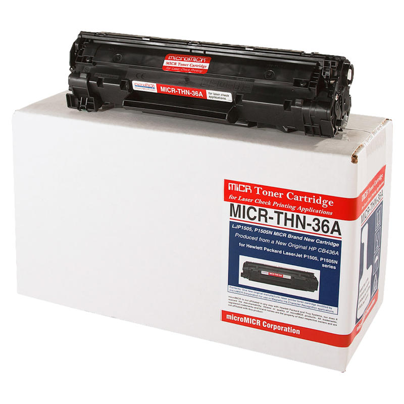 MicroMICR Remanufactured Black Toner Cartridge Replacement For HP 36A, CB436A, THN-36A MPN:MICRTHN36A