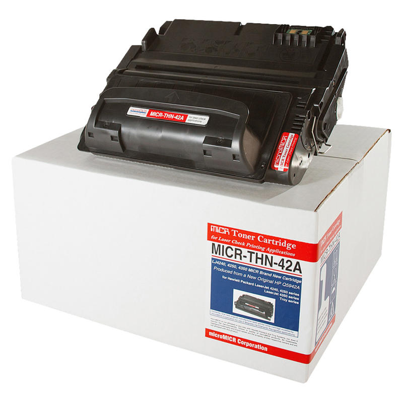 MicroMICR Remanufactured Black Toner Cartridge Replacement For HP 42A, Q5942A, THN-42A MPN:MICRTHN42A