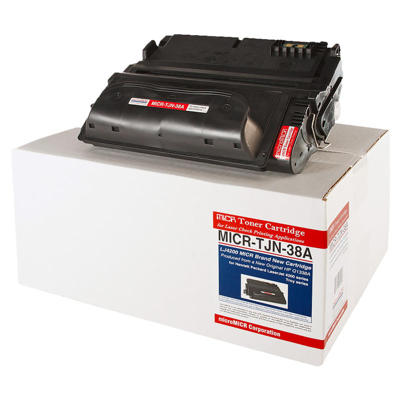 MicroMICR Remanufactured Black Toner Cartridge Replacement For HP38A, Q1338A, TJN-38A MPN:MICRTJN38A