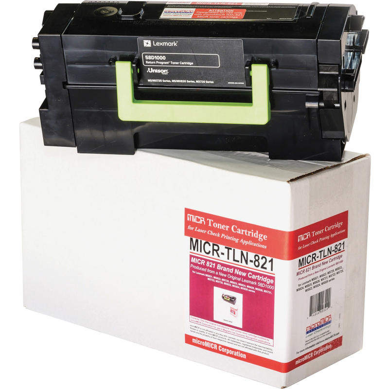 Micromicr Toner, Newmicr, Lexms821, Micrtln821 MPN:MICRTLN821