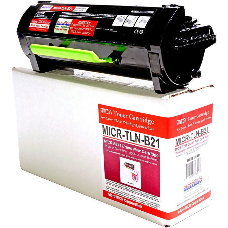 Micromicr Toner, Micr, New, B2442, Micrtlnb21 MPN:MICRTLNB21