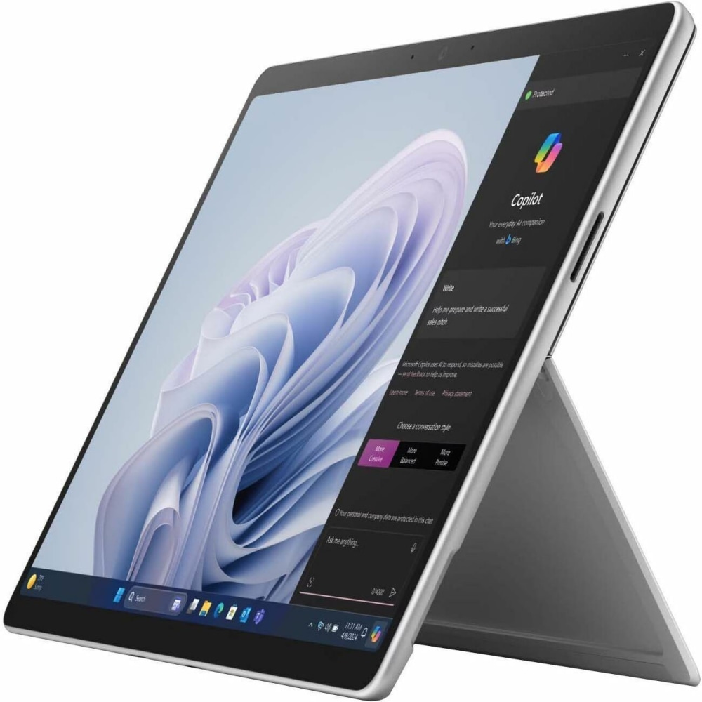 Microsoft Surface Pro 10 Tablet, 13in, 64 GB, 1 TB SSD, Windows 11, 5G, Platinum, Core Ultra 7 165U MPN:EP2-26314