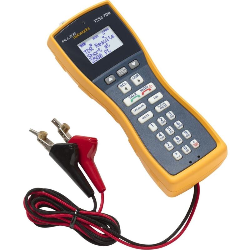 Fluke Networks Test Set + TDR, ABN with Piercing Pin - Cable Length Testing, Voice Signal Testing, Video Signal Testing, Voltage Monitor, Current Measurement MPN:TS54-A-09-TDR