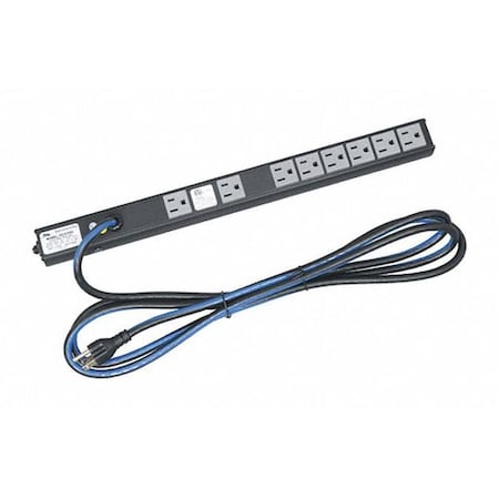 Power Strip, 8 Outlet(s) 5-15P, 10 ft. MPN:PD-815SC-NS