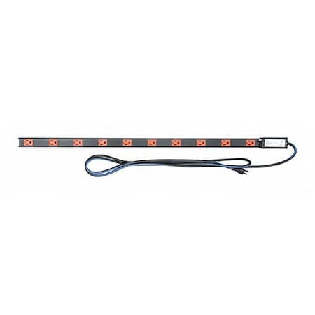 Power Strip, 10 Outlet(s) 5-15P, 9 ft. MPN:PDT-1015C-NS