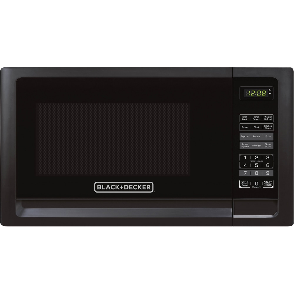 Black+Decker 0.7 Cu Ft Digital Countertop Microwave, Black MPN:EM720CFOB