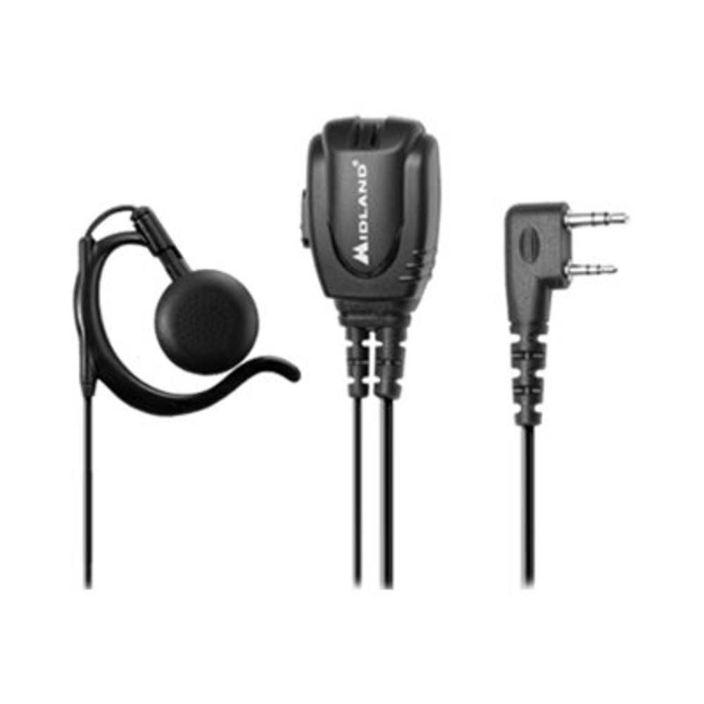 Midland BizTalk BA2 Over The Ear Headset - Mono - Wired - Earbud, Over-the-ear - Monaural - Outer-ear - Black (Min Order Qty 2) MPN:BA2
