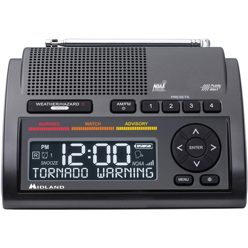 Midland WR400 Emergency Alert Weather Radio - with NOAA All Hazard, Weather Disaster - AM/FM - Specific Area Message Encoding (SAME)7 Weather MPN:WR400