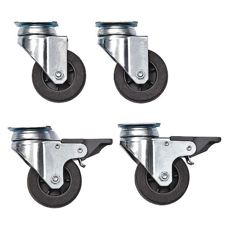 Skudo Pet Travel Carrier Wheel Casters 4 Pack Silver MPN:1400CASTER