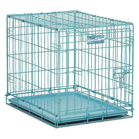 iCrate Single Door Dog Crate Blue 24