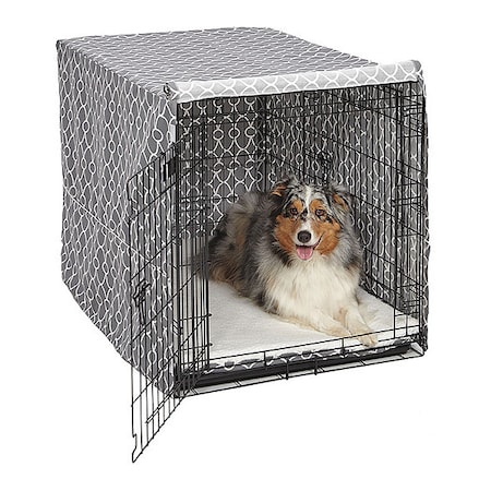 QuietTime Defender Covella Dog Crate Cover Gray 30