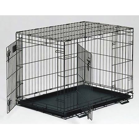 Life Stages Double Door Dog Crate Black 36