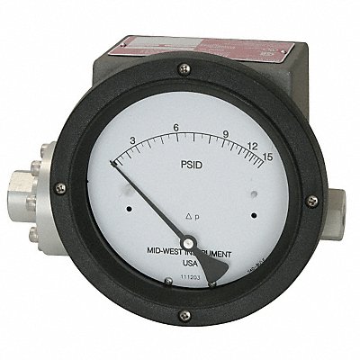 K4593 Pressure Gauge 0 to 20 In H2O MPN:240-SC-02-O(AAA)-20H