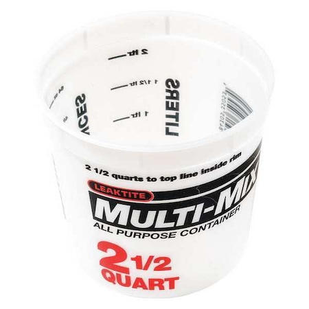 Mixing Container, Multi-Purpose, 2-1/2 qt. MPN:46223
