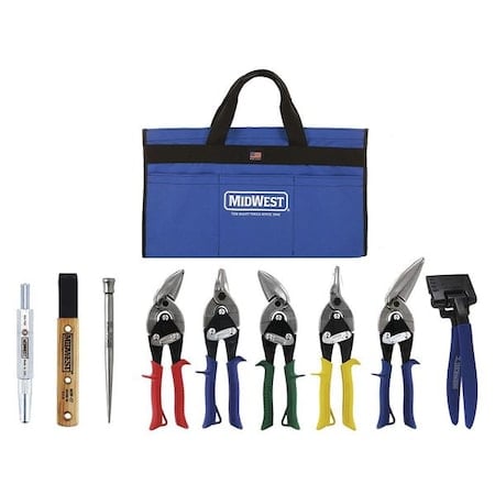 Premium Roofing/Siding Tool Kit, 9 pcs. MPN:MWT-BULDKIT02