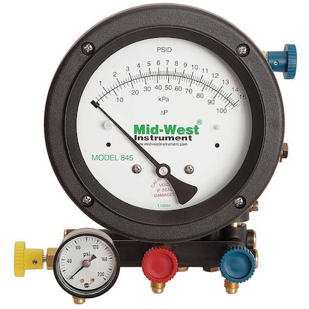 Backflow Preventer Test Kit For 110645/703/704, 5 Valves, Includes 1/4 in Straight Quick Coupler MPN:845-5