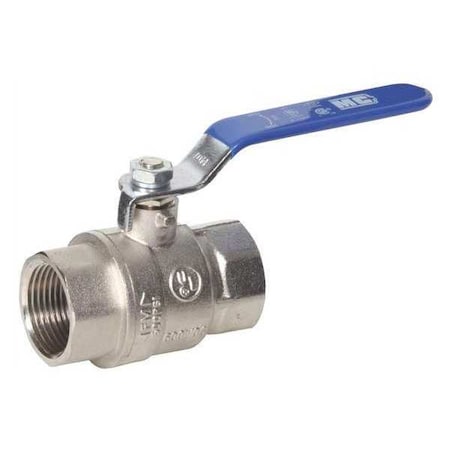 Brass Ball Valve, Plated, 2