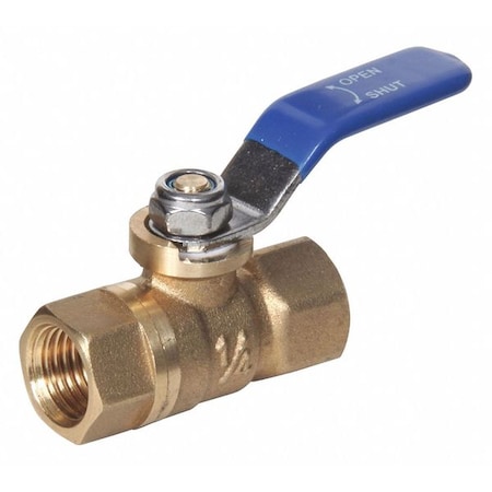 Mini Brass Ball Valve, 1/4 in FPT, 600 PSI, Vinyl Grip Lever Handle MPN:G-MFBV-25