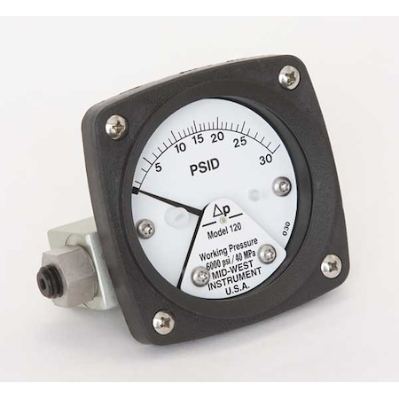 Pressure Gauge, 0 to 30 psi MPN:120-AA-00-OO-30P