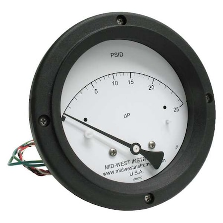 Differential Pressure Gauge and Switch MPN:120AC-00-O-AA-25P