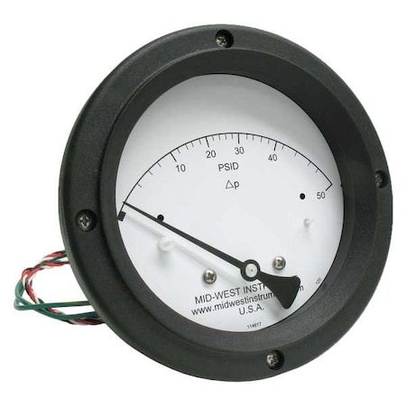 Differential Pressure Gauge and Switch MPN:120AC-00-O-AA-50P