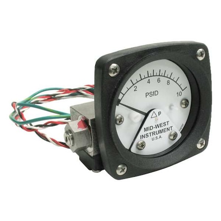 Differential Pressure Gauge and Switch MPN:120SA-00-O-AA-10P