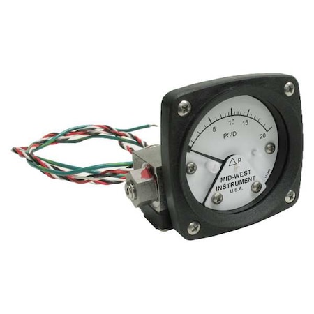 Differential Pressure Gauge and Switch MPN:120SA-00-O-AA-20P
