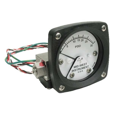 Differential Pressure Gauge and Switch MPN:120SA-00-O-AA-30P